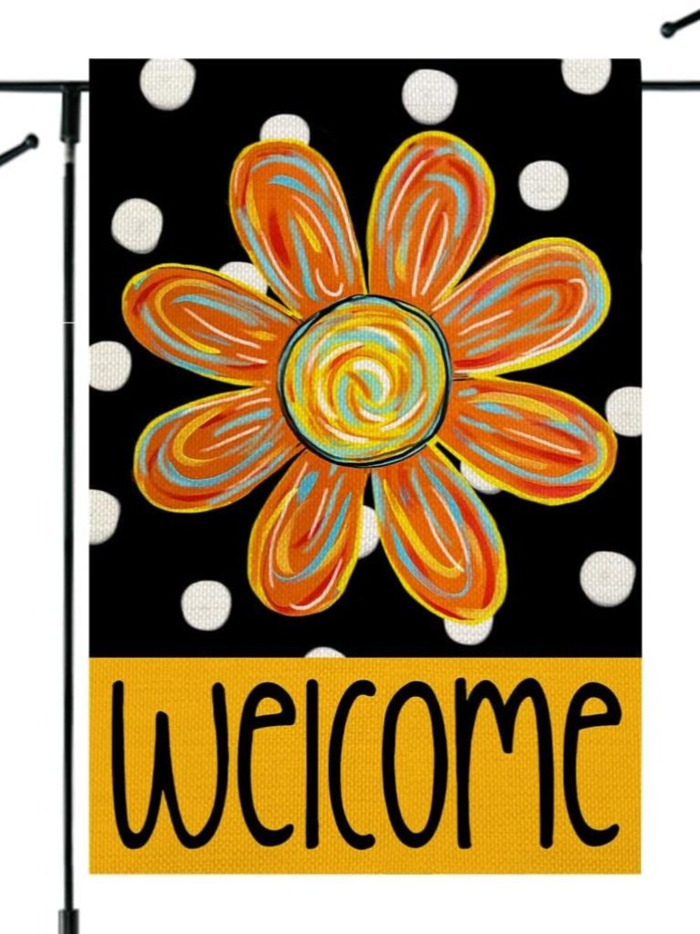 Summer Garden Flag Floral 12x18 Inch Double Sided Small Burlap Seasonal Holiday